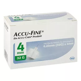 ACCU FINE igły jałowe do penów insulinowych 4 mm 32 G, 100 szt