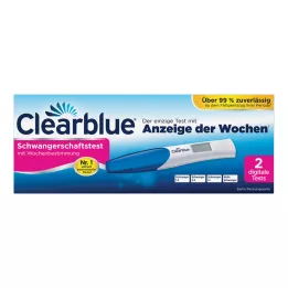 CLEARBLUE Test ciążowy z określeniem tygodnia ciąży, 2 szt
