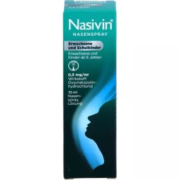 NASIVIN Spray do nosa dla dorosłych i dzieci w wieku szkolnym 10 ml