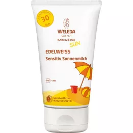 Weleda Edelweiss Wrażliwy Słońce Mleko Baby &amp; Child LSF 30, 150 ml