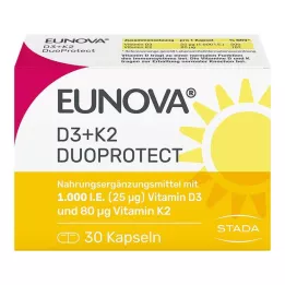 EUNOVA DuoProtect D3+K2 1000 IU/80 μg kapsułki, 30 szt