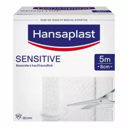 HANSAPLAST Plaster opatrunkowy 8 cm x 5 m rolka, 1 szt
