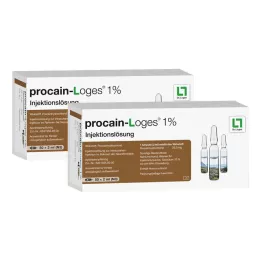 PROCAIN-Ampułki z roztworem do wstrzykiwań Loges 1%, 100 x 2 ml