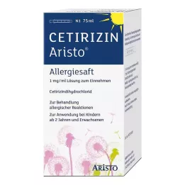 CETIRIZIN Aristo Allergy Syrop 1 mg/ml Roztwór do stosowania doustnego, 75 ml