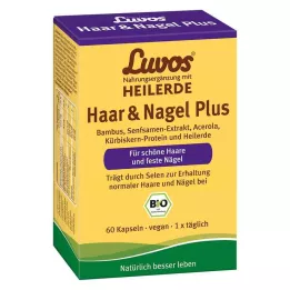 LUVOS Glinka lecznicza organiczna do włosów &amp; Kapsułki Nail Plus, 60 szt