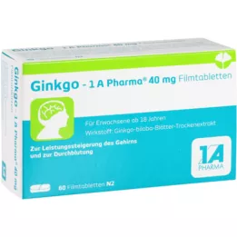 Ginkgo 1a Pharma 40 mg tabletki powlekane, 60 szt