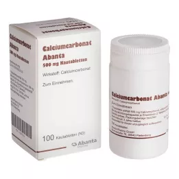 CALCIUMCARBONAT ABANTA 500 mg tabletki do żucia, 100 szt