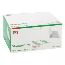 VLIWAZELL Pro superabsorbent kompres sterylny 10x10 cm, 10 szt