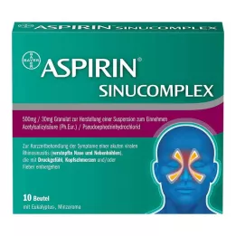 ASPIRIN SINUCOMPLEX 500mg/30mg Gra.Sus.-Herst.Btl., 10 szt