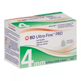 BD ULTRA-FINE PRO Igły do penów 4 mm 32 G 0,23 mm, 105 szt