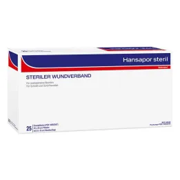 Sterylny opatrunek na rany Hansapor 10x20 cm (25 sztuk)