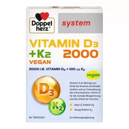 DOPPELHERZ Witamina D3 2000+K2 system tabletki 60 szt