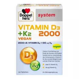 DOPPELHERZ Witamina D3 2000+K2 system tabletki 120 szt