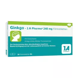 GINKGO-1A Pharma 240 mg tabletki powlekane, 30 szt