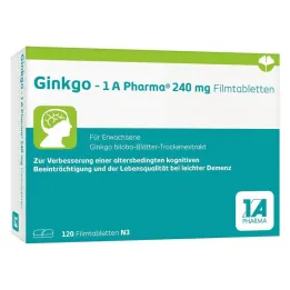 Ginkgo – 1 A Pharma® 240 mg tabletki powlekane, 120 szt