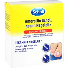 AMOROLFIN Scholl przeciwko zestawowi leczenia grzybów paznokci, 2,5 ml