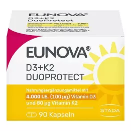 EUNOVA DuoProtect D3+K2 4000 IU/80 μg kapsułki, 90 szt