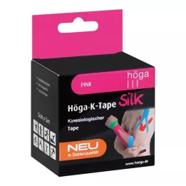 HÖGA-K-TAPE Silk 5 cmx5 M L.FR.Pink kinesiol.Tape, 1 szt