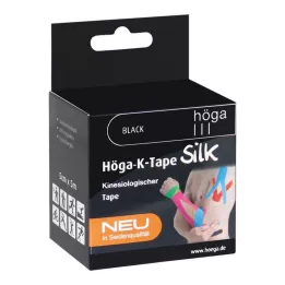 HÖGA-K-TAPE Jedwab 5 cm x 5 m l.fr.czarny kinesiol.Taśma, 1 szt