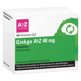 GINKGO AbZ 40 mg tabletki powlekane, 120 szt