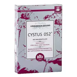 CYSTUS 052 Pastylki do ssania na gardło organiczne, 66 szt