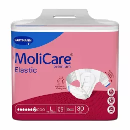 MOLICARE Premium elastyczne poślizg 7 kropli Gr.L, 30 szt