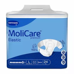 MOLICARE Premium elastyczne poślizg 9 kropli Gr.L, 24 szt