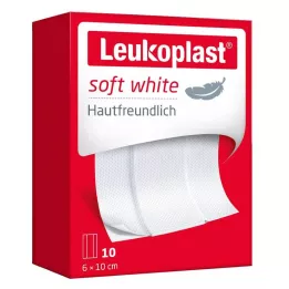 LEUKOPLAST plaster biały miękki 6x10 cm, 10 szt