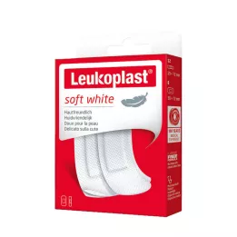 LEUKOPLAST miękka biel Str.19x72mm 12St/38x72mm 8St, 20 St