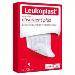 LEUKOPLAST Leukomed opatrunek na rany jałowy 5x7,2 cm, 5 szt