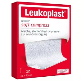 LEUKOPLAST Cutisoft VliesSKPR. 7,5 x 7,5 cm sterylne, 12 szt