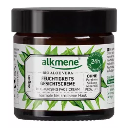 ALKMENE Nawilżający krem do twarzy organiczny aloes, 50 ml