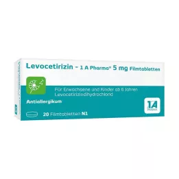LEVOCETIRIZIN-1A Pharma 5 mg tabletki powlekane, 20 szt