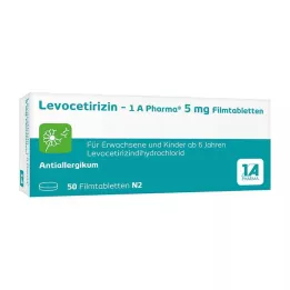 LEVOCETIRIZIN-1A Pharma 5 mg tabletki powlekane, 50 szt
