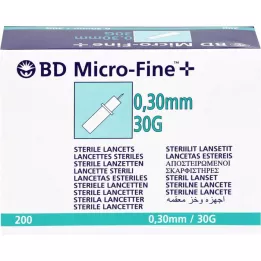 BD Micro-Fine + Lancety 30 g 0,30 mm, 200 szt