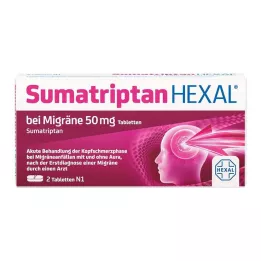SUMATRIPTAN HEXAL na migrenę tabletki 50 mg 2 szt
