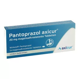 PANTOPRAZOL axicur 20 mg tabletki dojelitowe, 14 szt