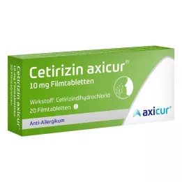 CETIRIZIN axicur 10 mg tabletki powlekane, 20 szt