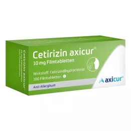 CETIRIZIN axicur 10 mg tabletki powlekane, 100 szt