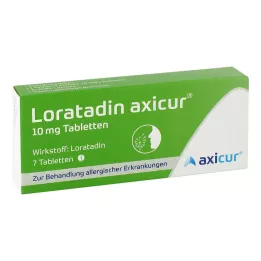 LORATADIN axicur 10 mg tabletki, 7 szt