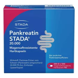 PANKREATIN STADA 20 000 kapsułek twardych dojelitowych, 200 szt