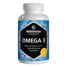 OMEGA-3 1000 mg EPA 400/DHA 300 kapsułek o dużej dawce, 90 szt