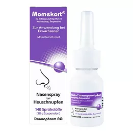 MOMEKORT 50 μg/rozpylenie w aerozolu do nosa, zawiesina 140 dorosłych, 18 g
