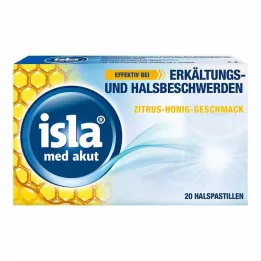 ISLA MED pastylki miodowe cytrusowe ostre 20 szt