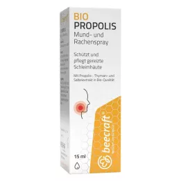 BEECRAFT Propolis spray do jamy ustnej i gardła, 15 ml