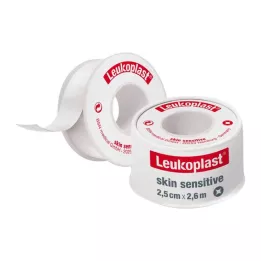 LEUKOPLAST Skóra wrażliwa 2,5 cm x 2,6 m z bandażem ochronnym, 1 szt