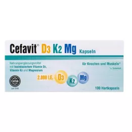 CEFAVIT D3 K2 Mg 2000 IU kapsułki twarde, 100 szt