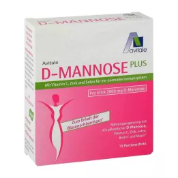 D-MANNOSE PLUS 2000 mg Pałeczki witaminowo-mineralne, 15X2,47 g