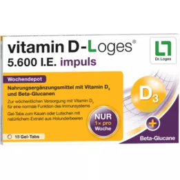 VITAMIN D-LOGES 5600 IU impuls tygodniowy depozyt KTA, 15 szt
