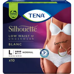 TENA SILHOUETTE Normal L Blanc, 10 szt